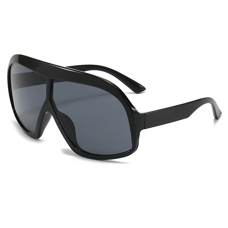 Damen Sportliche Sonnenbrille mit breitem Rahmen und polarisierten Gläsern Brehn
