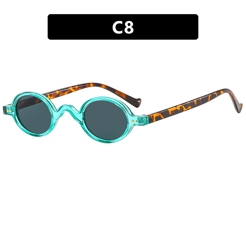 Damen runde Sonnenbrille mit markantem Design und hochwertigem Kunststoffrahmen Brehn