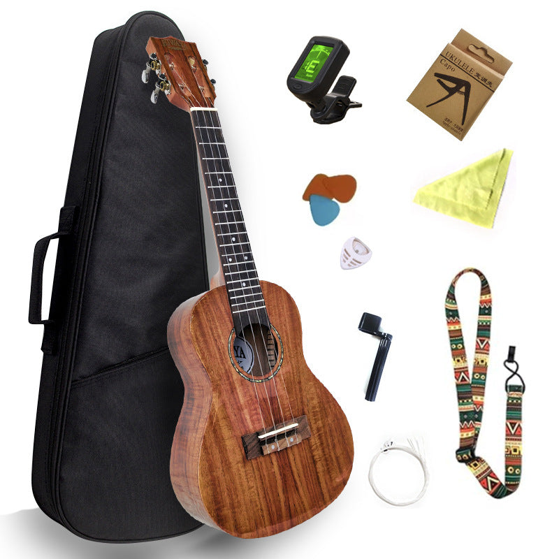 Premium Mahagoni Akustik Ukulele Bundle Brehn