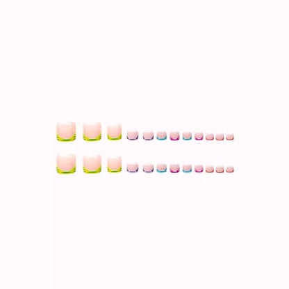 Bunte Künstlerische Nagelkunst Brehn