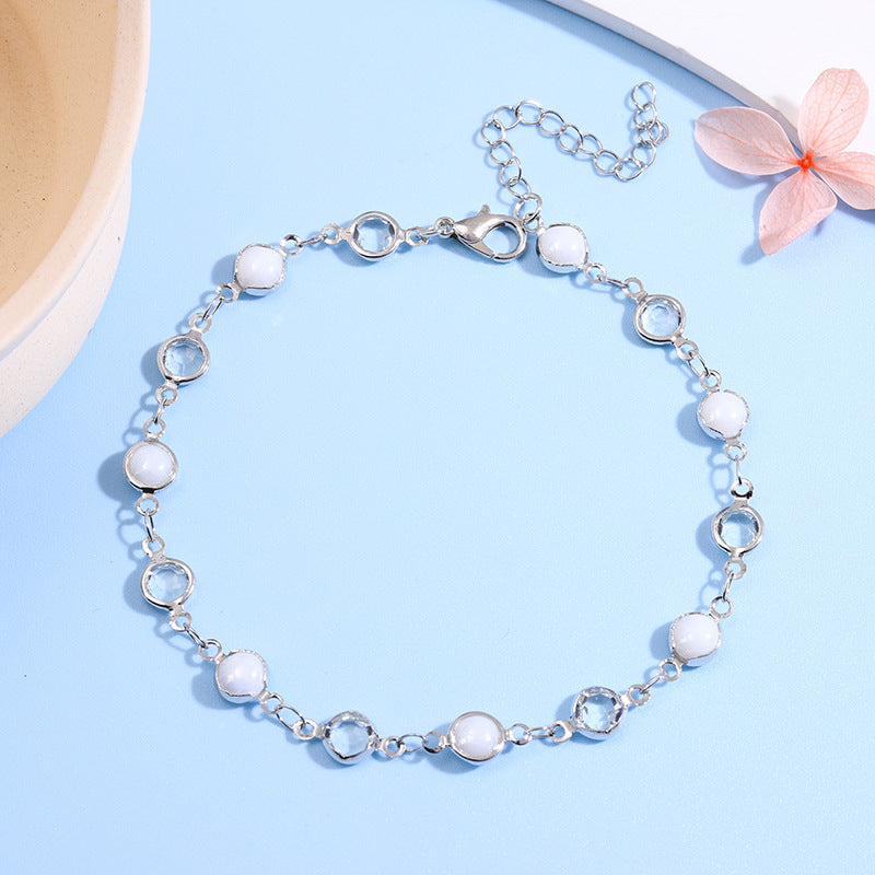 Dekorative Edelstein Fußkette Brehn