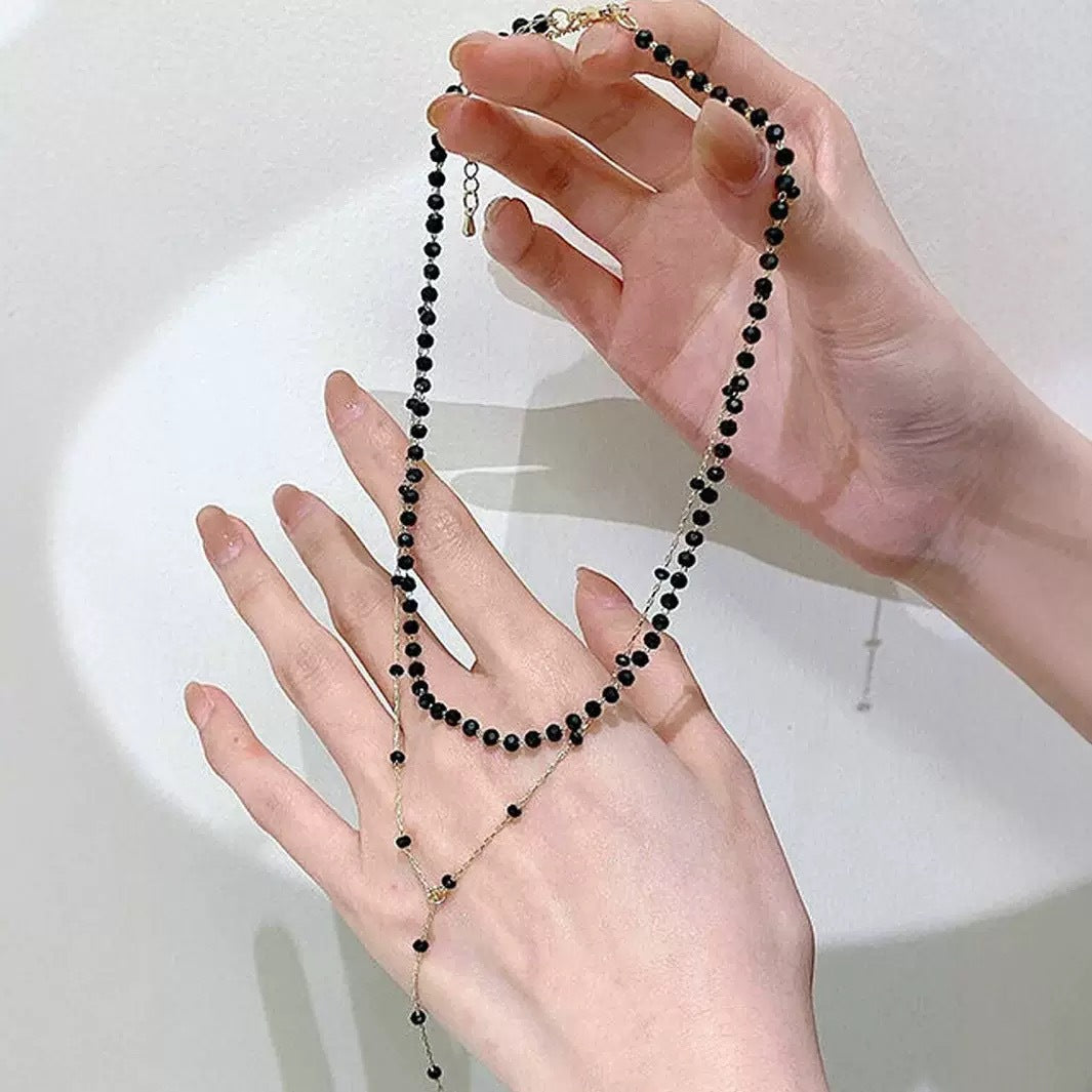 Chic Gestuftes Choker- und Anhängerhalsband Brehn