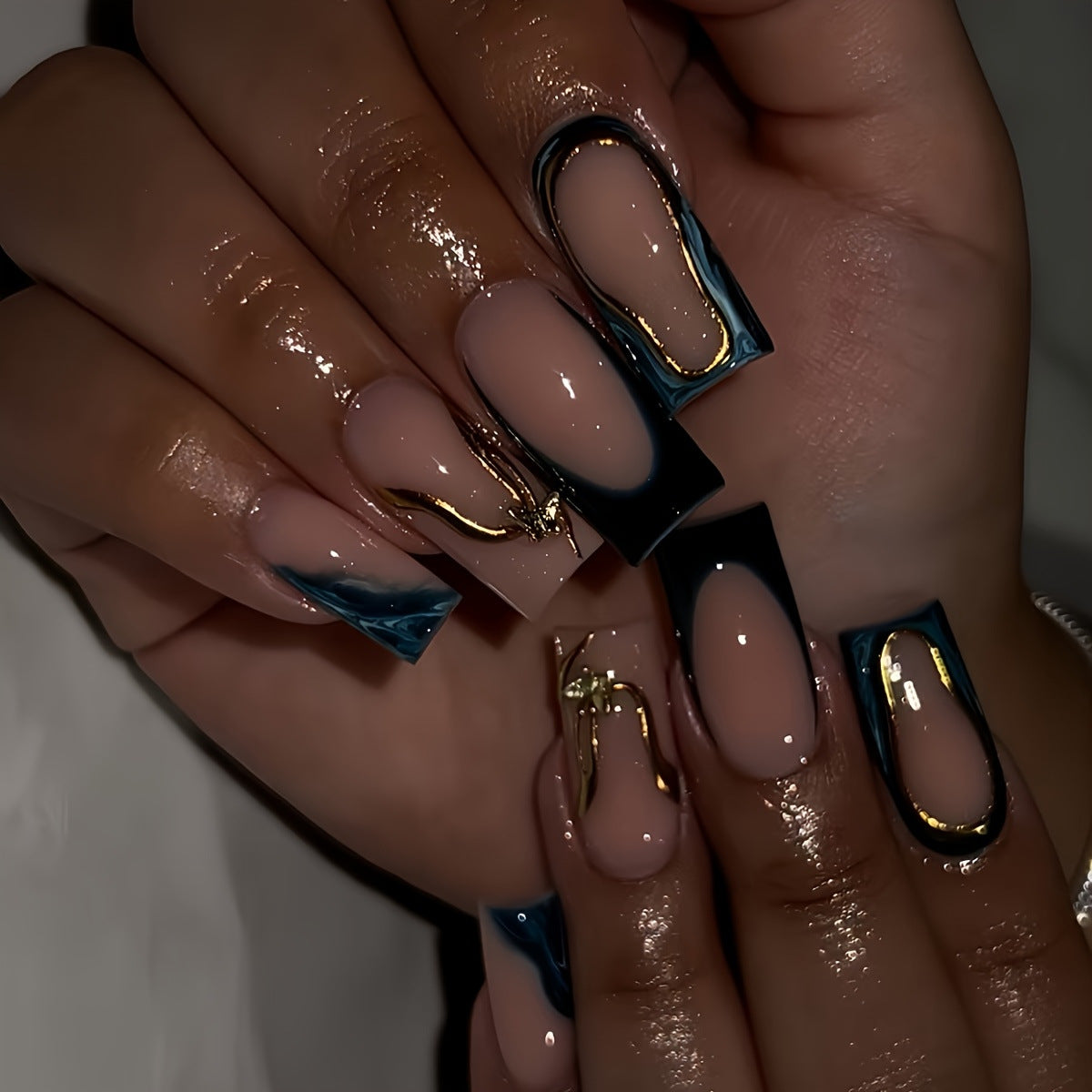 Elegante Skulptierte Nagelkunstverlängerungen Brehn
