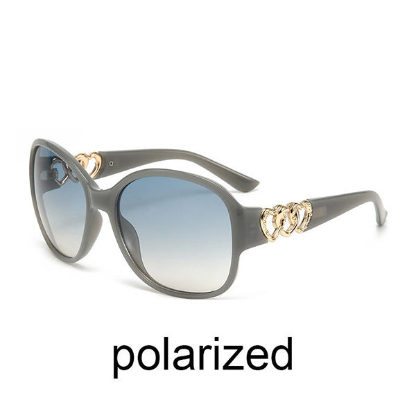 Damen elegante Sonnenbrille mit exquisite Rahmenverzierung Brehn