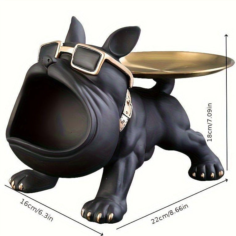 Lustige Dekofigur eines Französischen Bulldogs Brehn