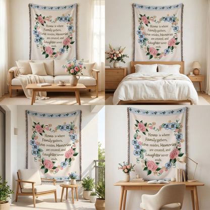Dekoratives Kürbis-Muster Wandteppich Decke