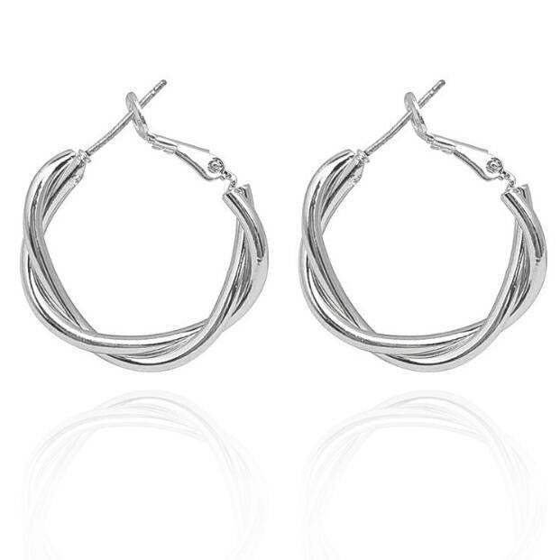 Elegante Spiral-Ohrringe Aus Hochwertigem Metall Brehn