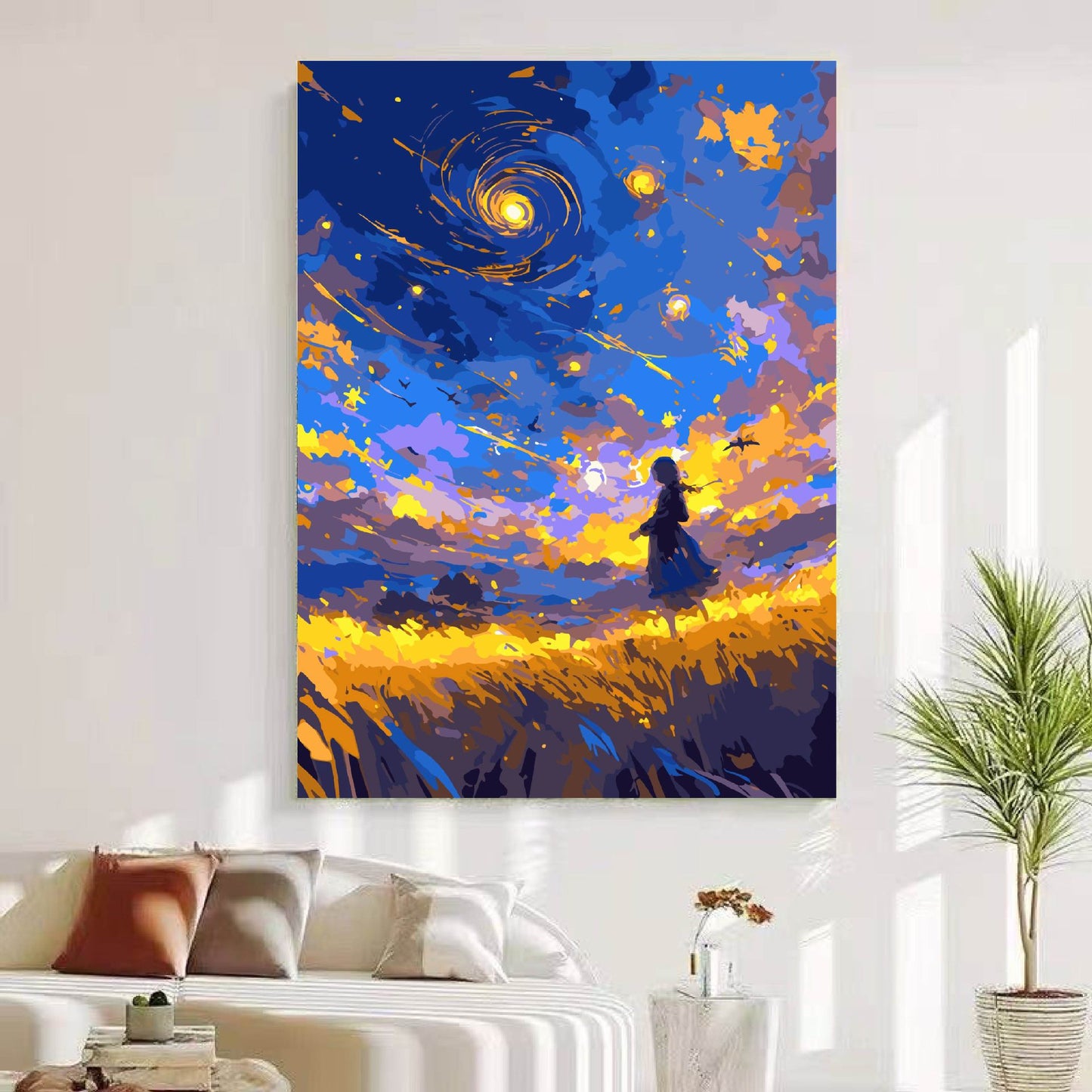 Traumhafte kosmische Landschaft Wandkunst Brehn