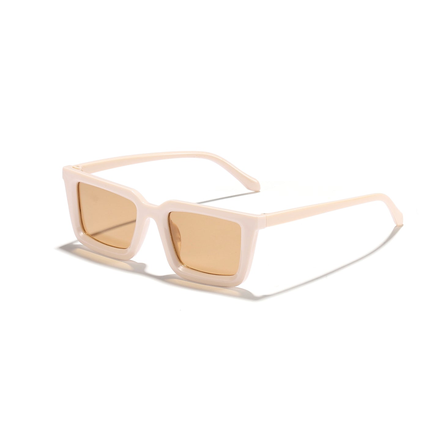 Damen moderne quadratische Sonnenbrille mit verspiegelten Gläsern Brehn