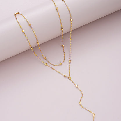Multi-Schicht Lariat Halskette Brehn