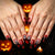 Kreative Halloween Kunstnägel mit Spinnenweb- und Totenkopf-Motiven Brehn