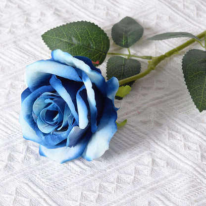 Künstliche blaue Rosenblume Dekoration