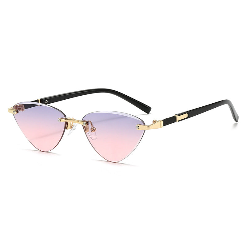 Damen modische Cat-Eye Sonnenbrille mit elegantem Metallrahmen Brehn