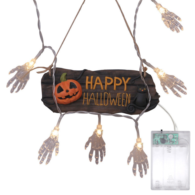 Gruselige LED Hand Lichterkette Brehn