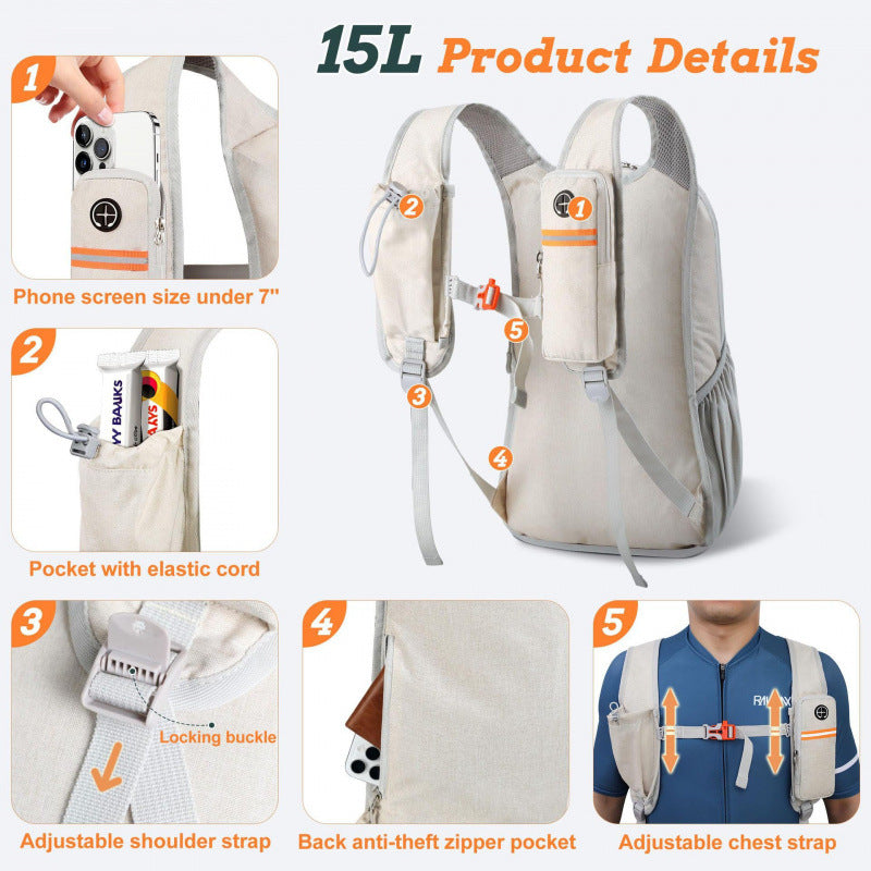Funktionaler Freizeit-Rucksack mit Integriertem Handyfach Brehn