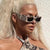 Damen oversized Sonnenbrille im modischen Schlangenleder-Look Brehn