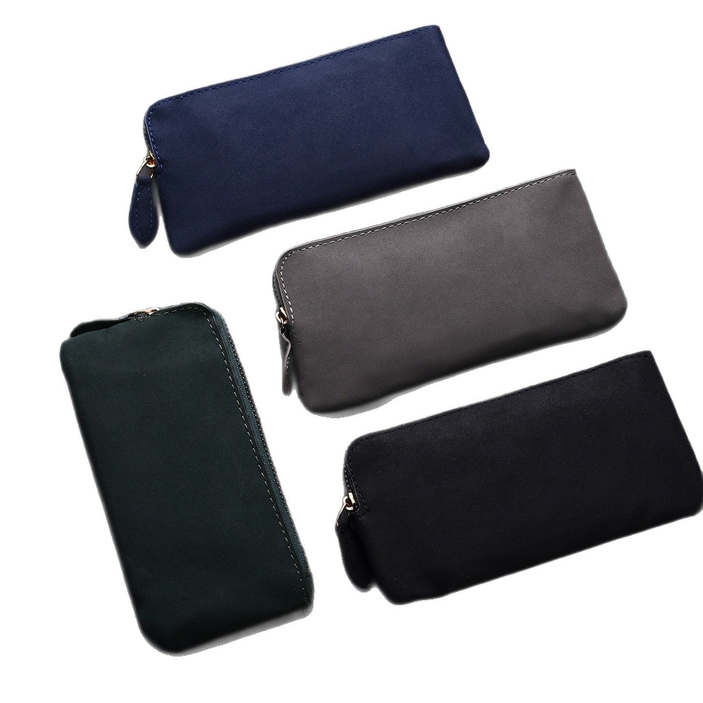 Premium Leder Reißverschluss Geldbörsen Organizer Brehn
