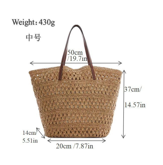 Handgewebte Makramee Strandtasche Brehn