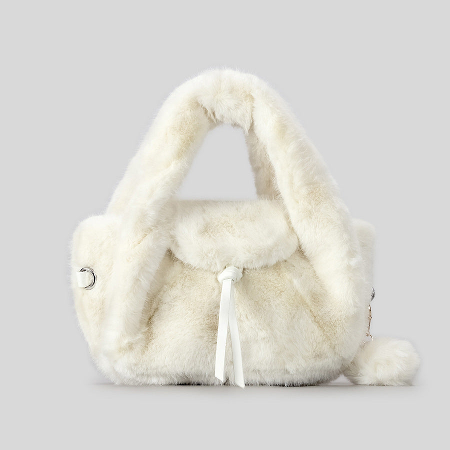 Luxuriöse Kunstpelz-Handtasche