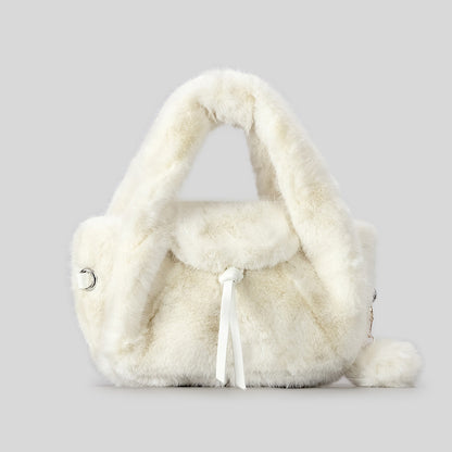 Luxuriöse Kunstpelz-Handtasche