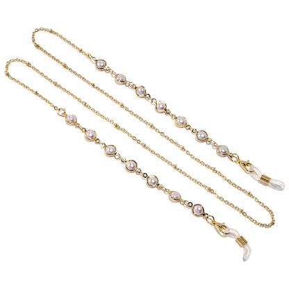 Elegante perlenverzierte Brillenleine Brehn