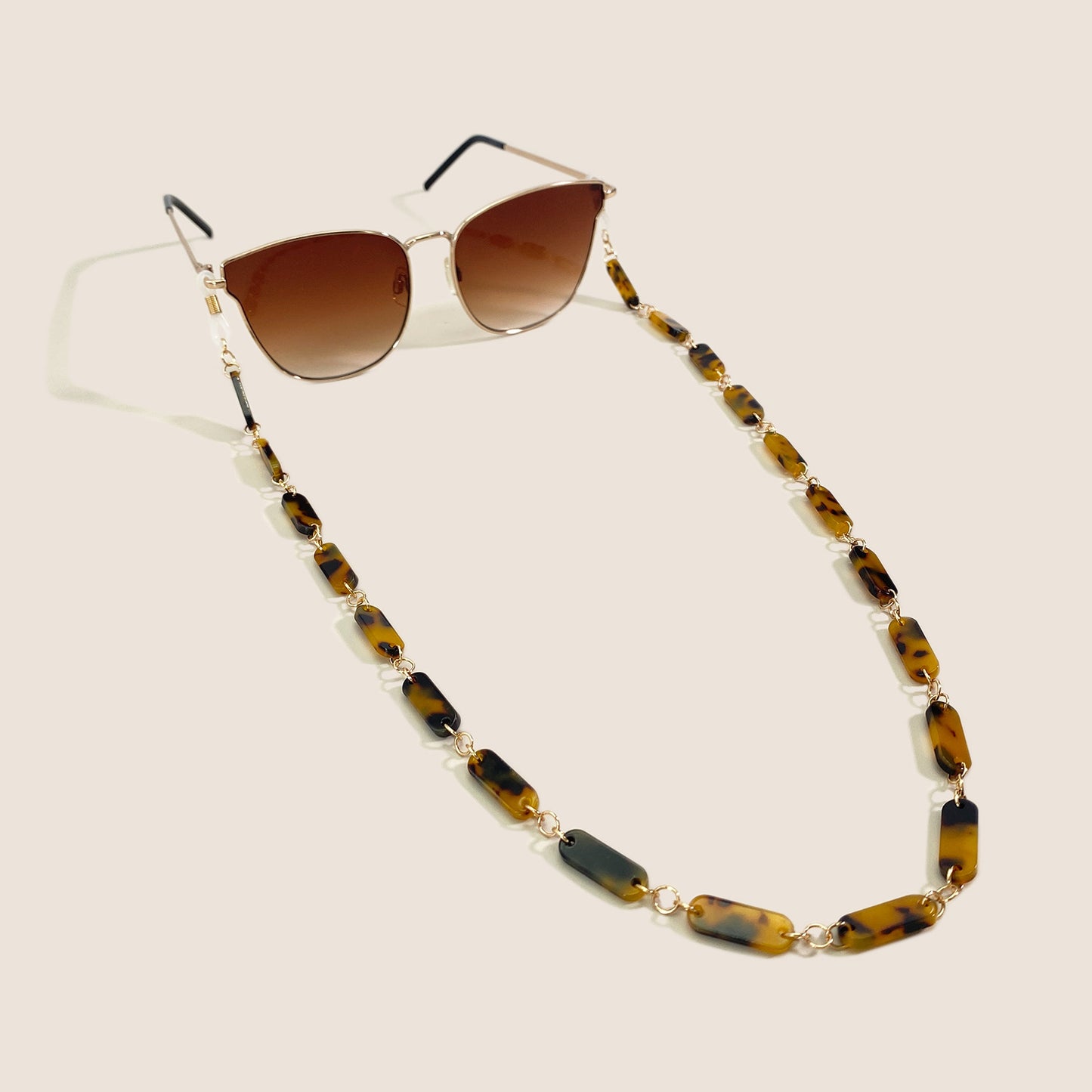 Chic Schildpatt Brillen Kette Brehn