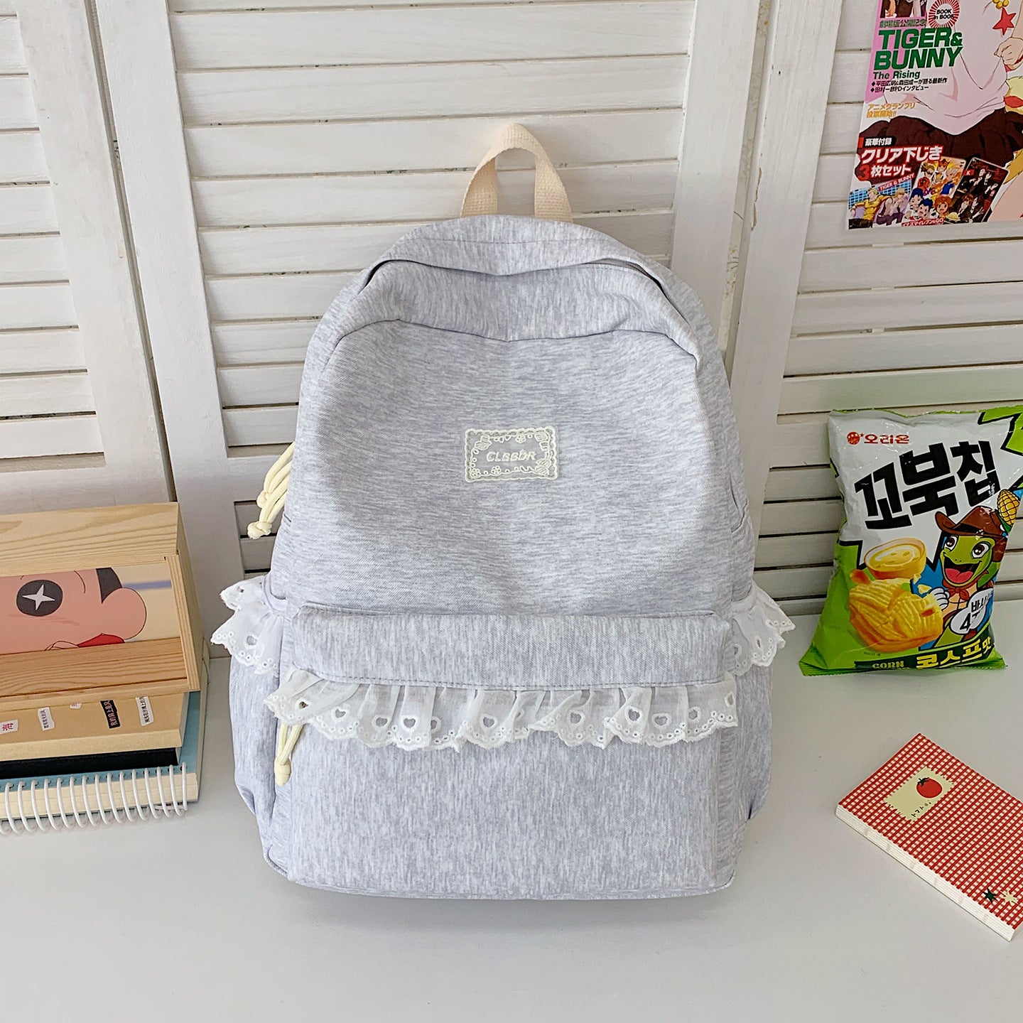 Elegante Rüschen Spitze Schulrucksack