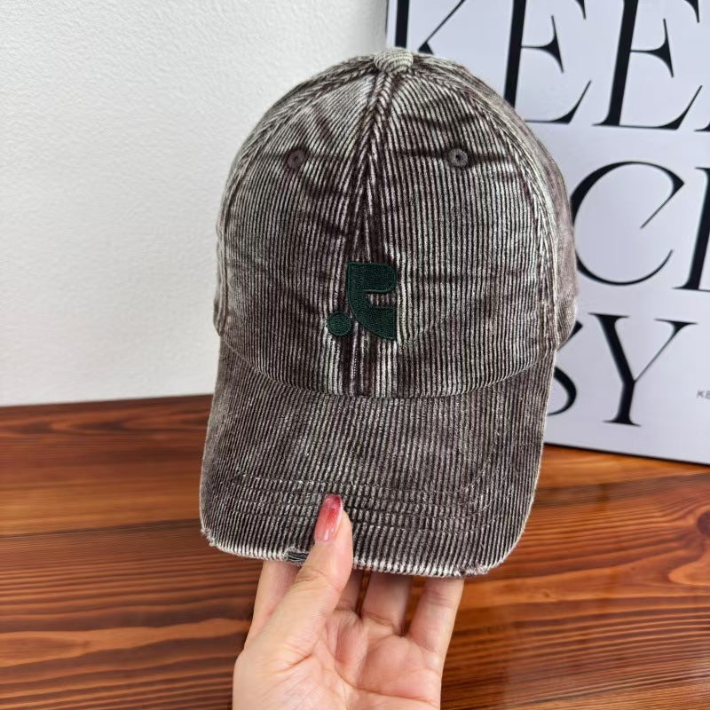 Damen Samt-texturiertes Baseballcap Brehn