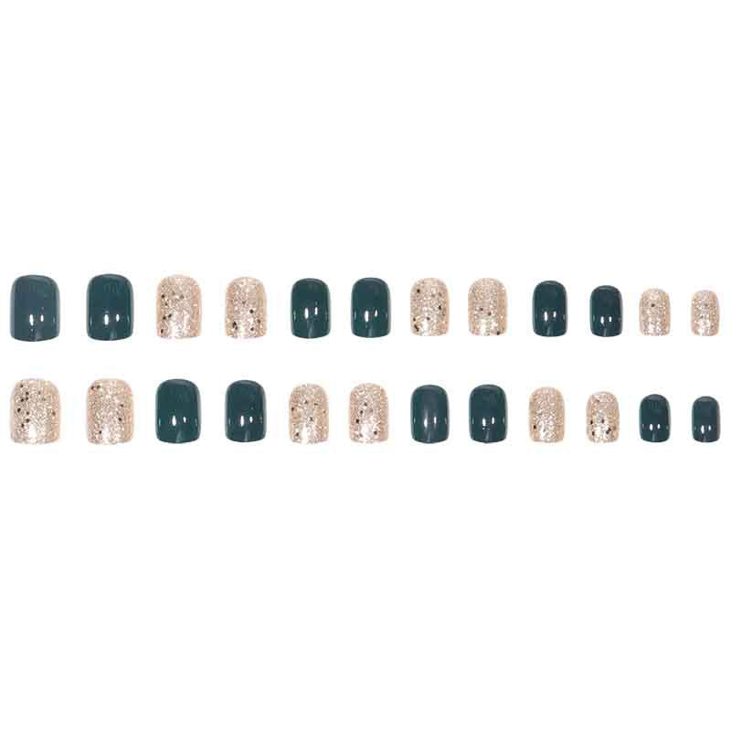 Glitzerndes Press-On Nagelset Brehn
