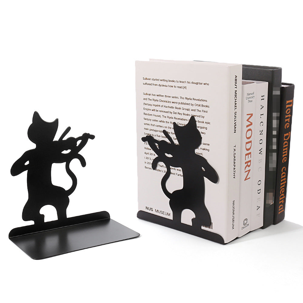 Kat Silhouette dekorative Buchstützen