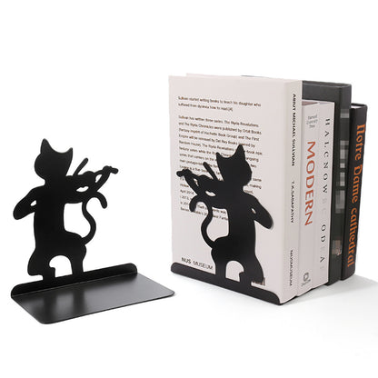 Kat Silhouette dekorative Buchstützen