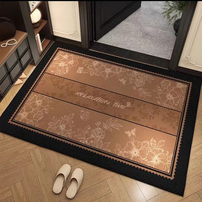 Dekorativer floralem Teppich