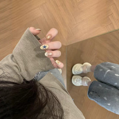 Dekorative Themen Druck-On Nagelkunst