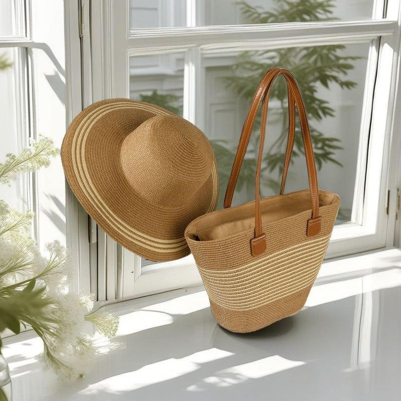 Strandtasche mit Bunten Streifen Brehn