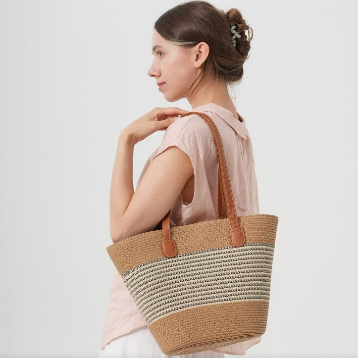 Strandtasche mit Elegantem Geflochtenem Design Brehn
