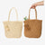 Damen Handgefertigte Basttasche mit verspieltem Pompon-Detail Brehn