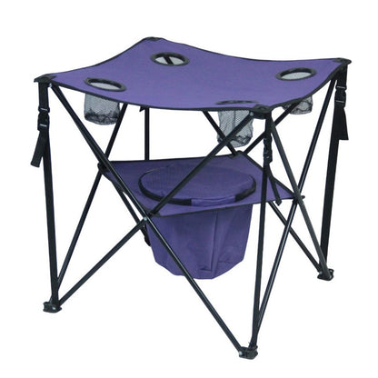 Camping Tisch mit integrierten Getränkehaltern Brehn
