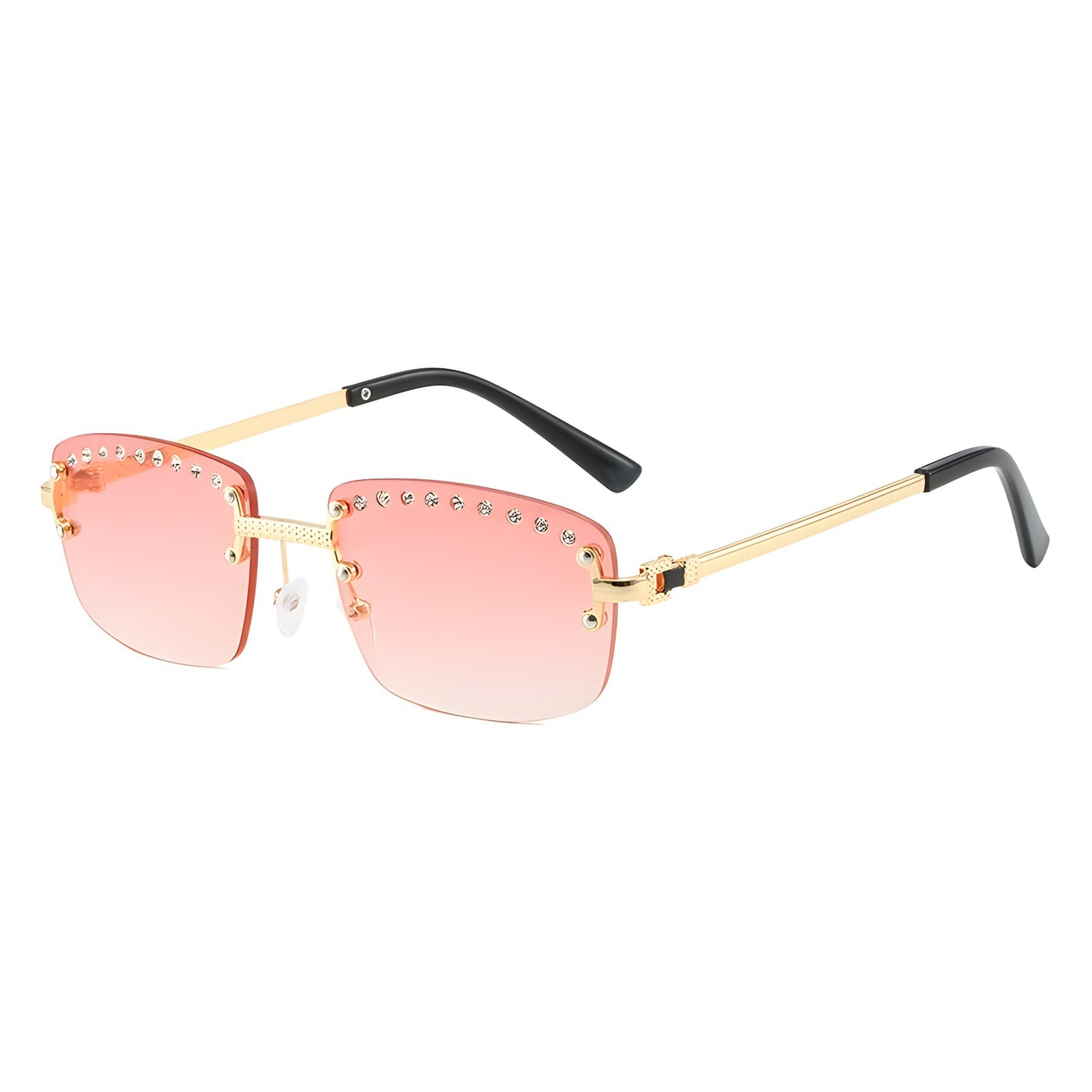 Damen elegante Sonnenbrille mit funkelnden Kristallakzenten Brehn