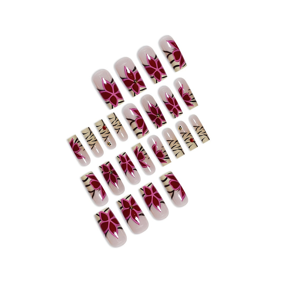 Kreative Florale Nagelverbesserungen Brehn