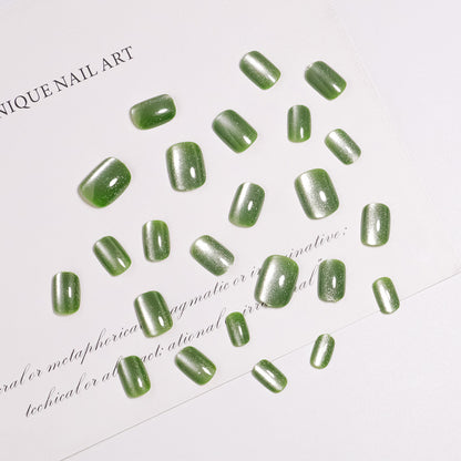 Glitzernde matte Finish Press-On Nagelset Brehn