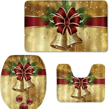 Weihnachts-Themen Badezimmermatte Set