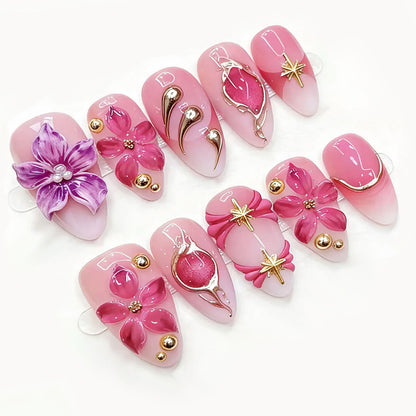 Dekoratives Florales Nagelkunstset