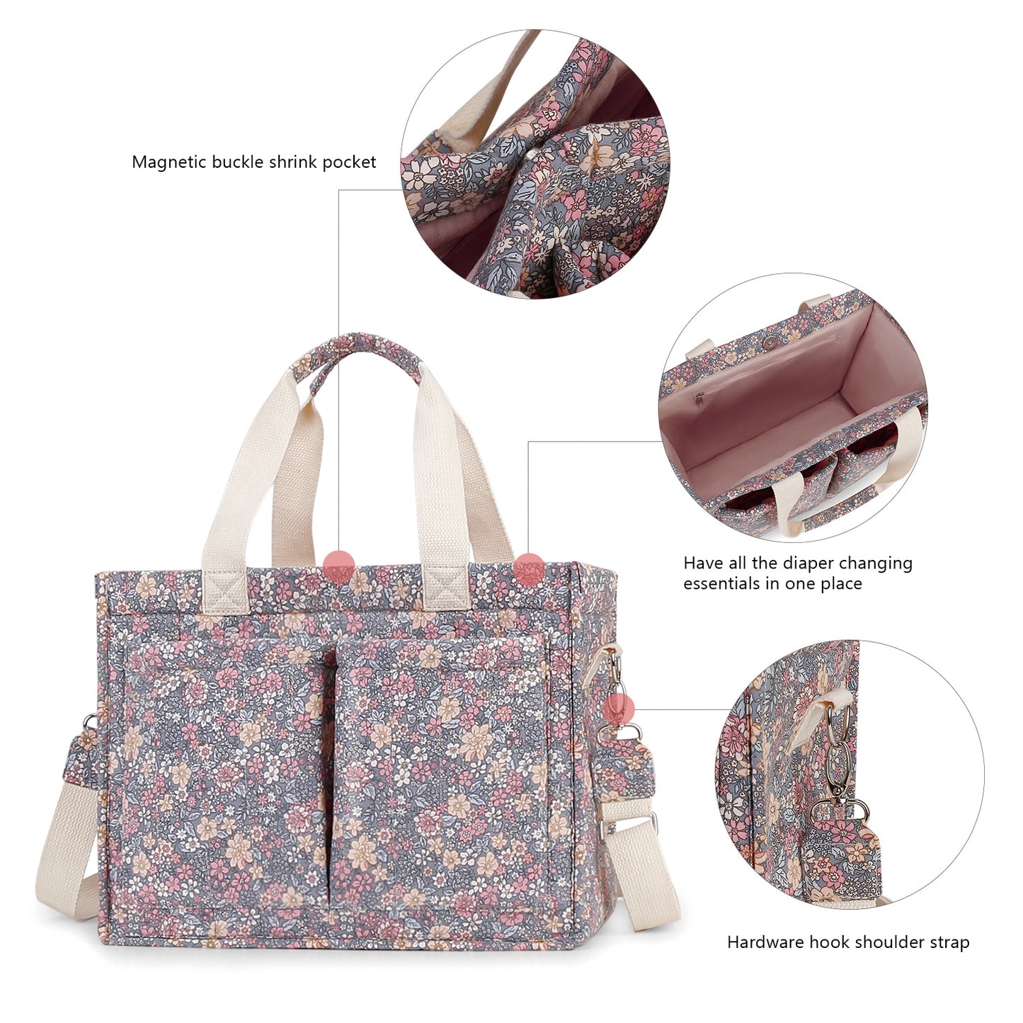 Blumenmuster Handtasche Brehn