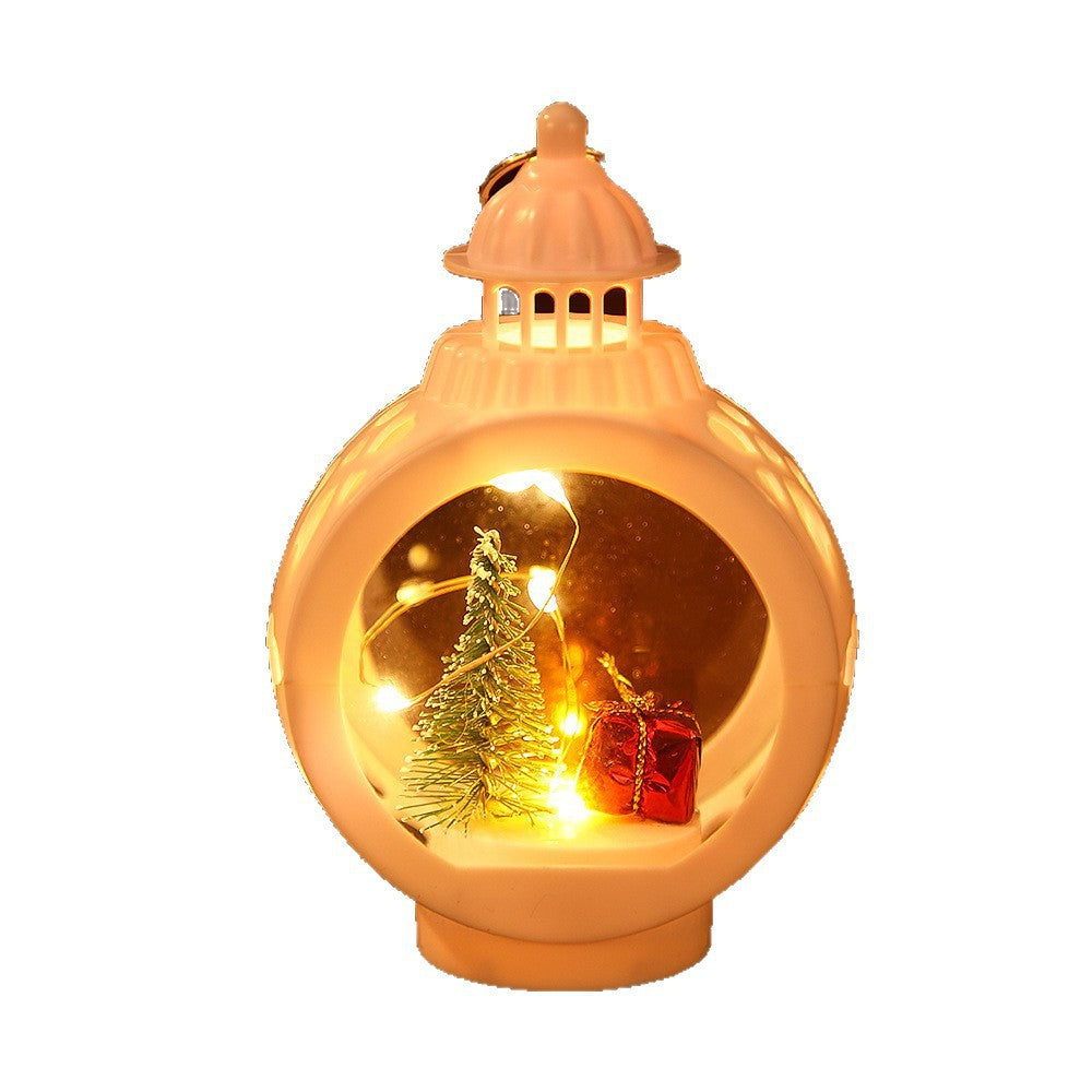 Dekorative Weihnachtslaterne mit LED Beleuchtung