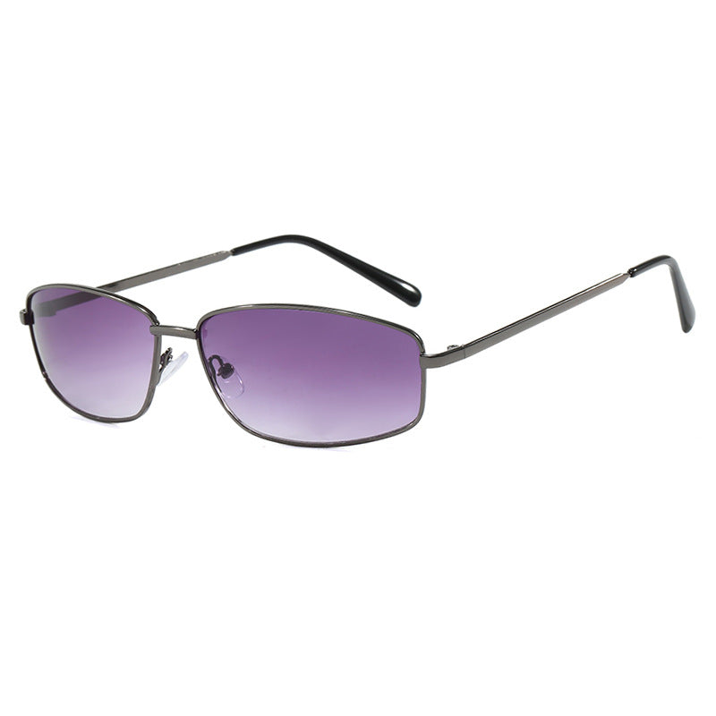 Damen sportliche Sonnenbrille mit modischem Metallschutz Brehn