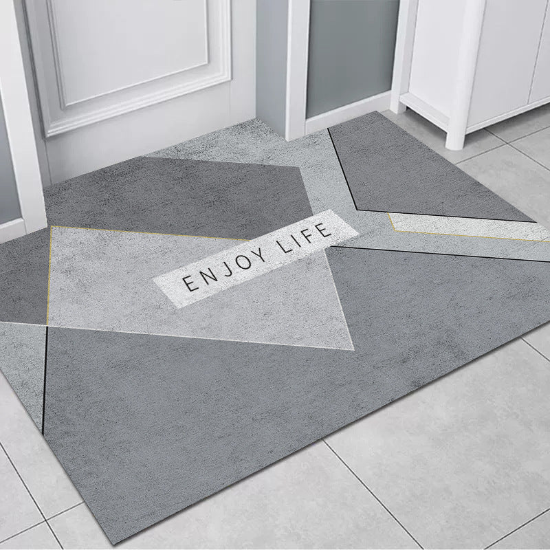 Geometrisch gemusterte Teppichmatte Brehn