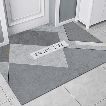 Geometrisch gemusterte Teppichmatte Brehn