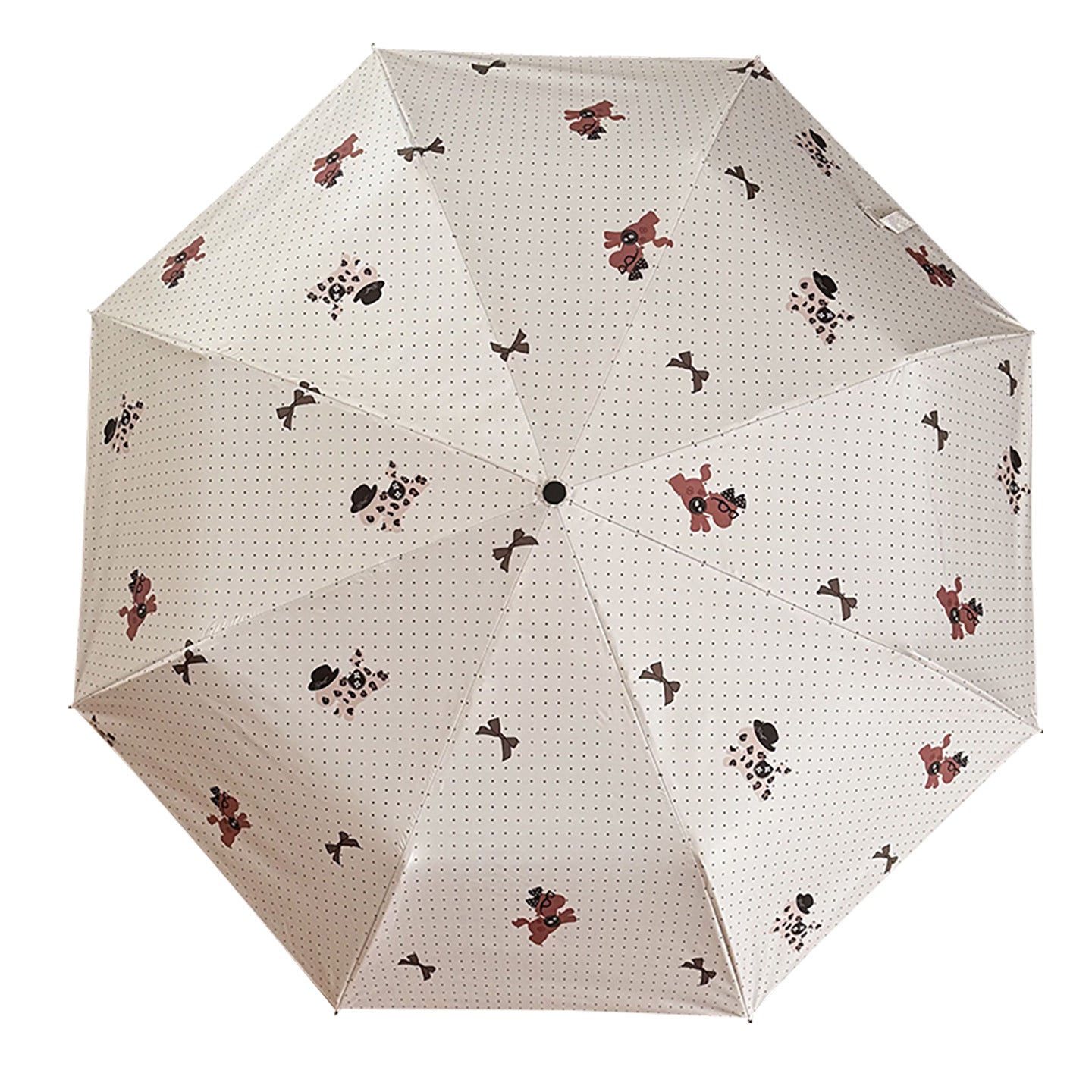 Damen Faltbarer Regenschirm mit verspieltem Design Brehn