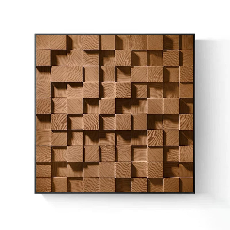 Holz Kubismus Wandkunst