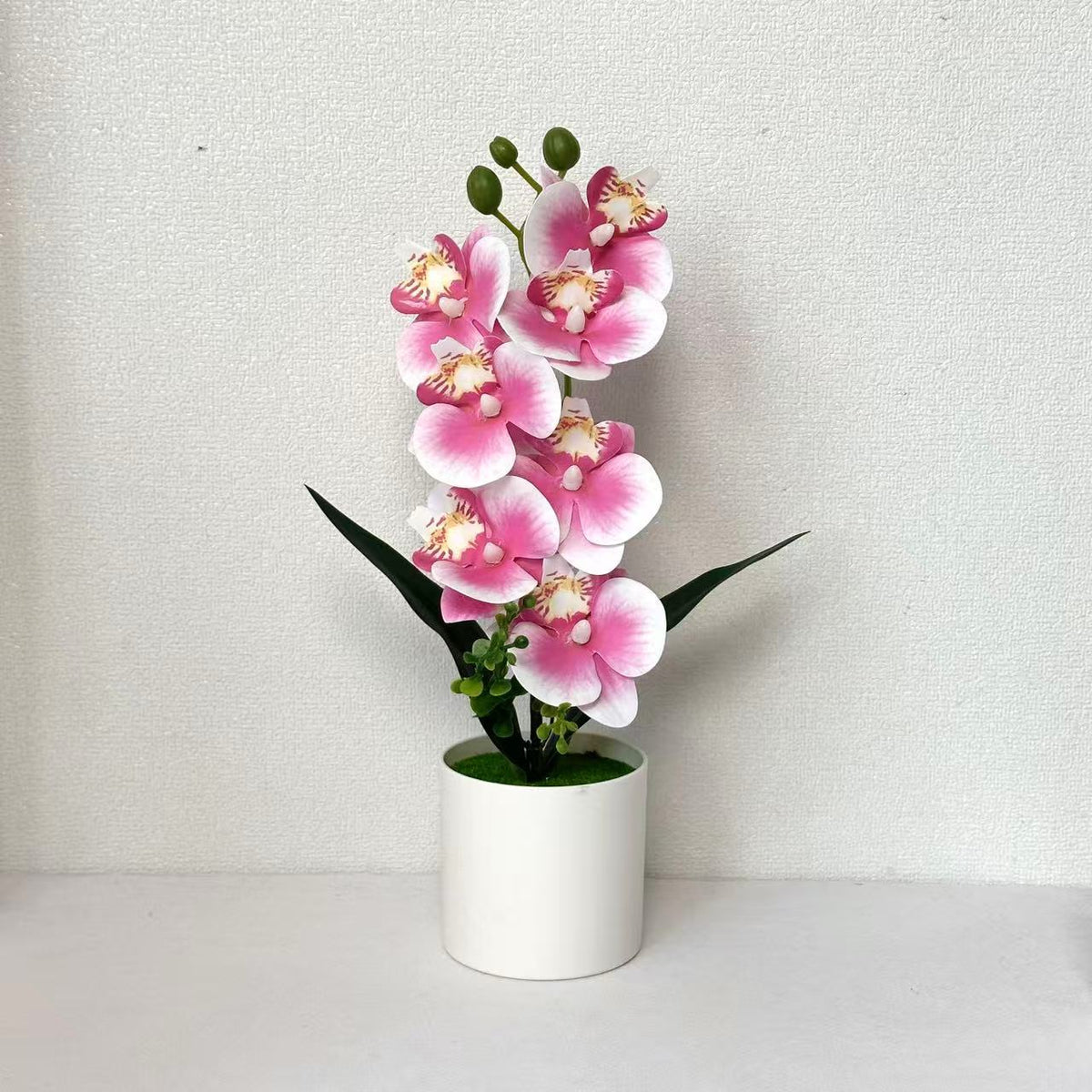 Lebensechte Orchideenblumen-Dekoration